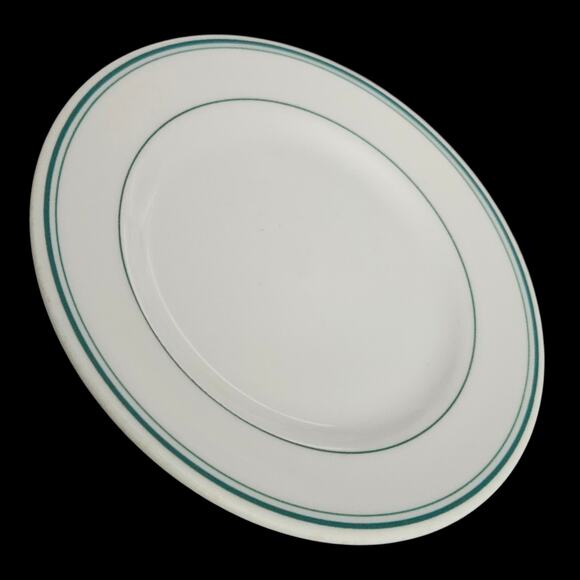 Shenango China Green Band Restaurant Plate 6.25" Vintage USA - Picture 1 of 4